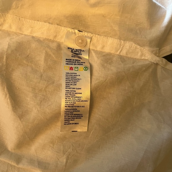 RD Style Classic White Cotton Button Down Shirt - Picture 5 of 6